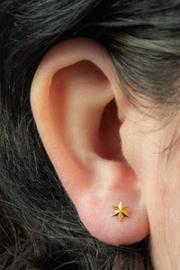 Titanium Internally Threaded Labrets 1.2mm - Titanium Radiant Star