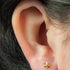 Titanium Internally Threaded Labrets 1.2mm - Titanium Radiant Star