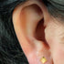 Titanium Internally Threaded Labrets 1.2mm - Titanium Ridged Diamond