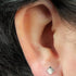 Titanium Internally Threaded Labrets 1.2mm - Titanium Ridged Diamond
