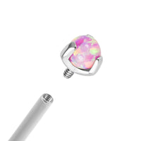 Titanium Internal Claw Set Synth Opal Ball Internal