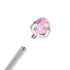 Titanium Internally Threaded Labrets 1.2mm - Claw Set Synth Opal Ball