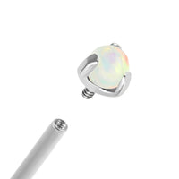 Titanium Internal Claw Set Synth Opal Ball Internal