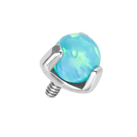 Titanium Internal Claw Set Synth Opal Ball Internal