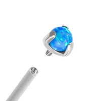 Titanium Internal Claw Set Synth Opal Ball Internal
