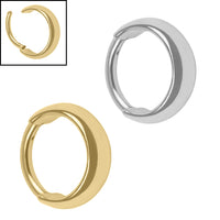 Titanium Reflection Hinged Clicker Ring