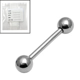 Sterile Steel Externally Threaded Barbell 1.6mm