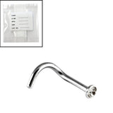 Sterile Steel Jewelled Nose Studs