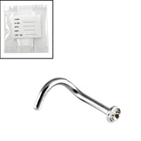 Sterile Steel Jewelled Nose Studs