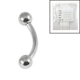 Sterile Titanium Externally Threaded Curved Bar 1.6mm with 4-4 balls