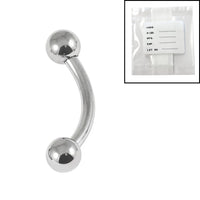 Sterile Titanium External Thread Curved Bar 1.6mm with 4-4 balls