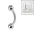 Sterile Titanium External Thread Curved Bar 1.6mm with 4-4 balls