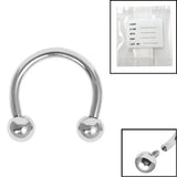 Sterile Titanium Internal Thread Circular Barbells (CBB) (Horseshoes)