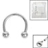 Sterile Titanium Internal Thread Circular Barbells (CBB) (Horseshoes)