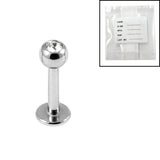 Sterile Titanium Externally Threaded Jewelled Labrets