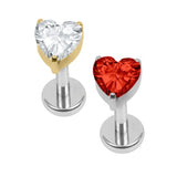 Titanium Internally Threaded Labrets 1.2mm - True Love