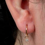 Zura 14ct Solid Gold 5 Point CZ Jewelled Star Charm
