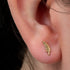Zura 14ct Solid Gold Threadless (Bend fit) Feather Top