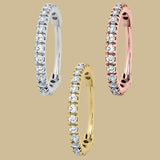Steel 1.7mm Pave Set Jewelled Edge Hinged Clicker Ring
