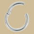 Steel Large Gauge Hinged Clicker Ring