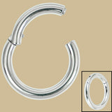 Steel Large Gauge Hinged Clicker Ring