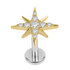 Titanium Internal Stjarna Jewelled Top