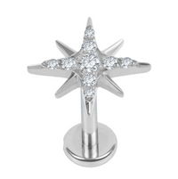 Titanium Internal Stjarna Jewelled Top