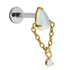 Titanium Internally Threaded Labrets 1.2mm - Cleopatra