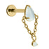 Gold Titanium Internally Threaded Labrets 1.2mm - Cleopatra