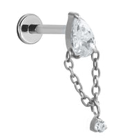 Titanium Internally Threaded Labrets 1.2mm - Cleopatra