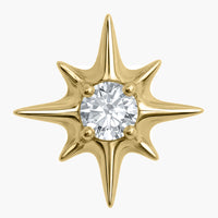 Titanium Internal Cosmic Mini 8 Point Jewelled Star Top