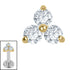 Titanium Internal Lab Grown Diamonds Trinity Top