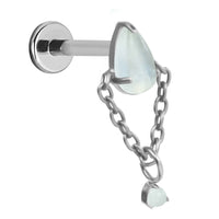 Titanium Internally Threaded Labrets 1.2mm - Cleopatra