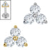 Titanium Internal Lab Grown Diamonds Trinity Top