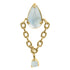 Gold Titanium Internally Threaded Labrets 1.2mm - Cleopatra