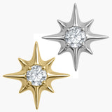 Titanium Internal Cosmic Mini 8 Point Jewelled Star Top