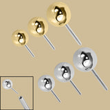 Titanium Threadless (Bend/Push fit) Plain Balls