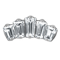 Titanium Internal Five Jewelled Art Deco Baguette Fan Top