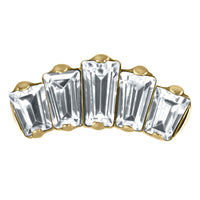 Titanium Internal Five Jewelled Art Deco Baguette Fan Top