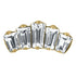 Titanium Internal Five Jewelled Art Deco Baguette Fan Top