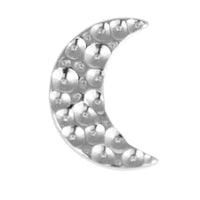 Titanium Internal Hammered Crescent Moon Top