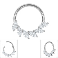 Titanium Ariadne Hinged Clicker Ring