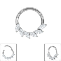 Titanium Ariadne Hinged Clicker Ring