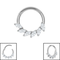 Titanium Ariadne Hinged Clicker Ring