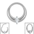 Titanium Aurora Hinged Clicker Ring