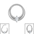 Titanium Aurora Hinged Clicker Ring