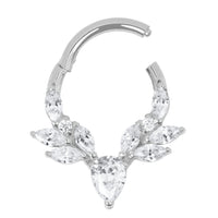 Titanium Burton Hinged Clicker Ring