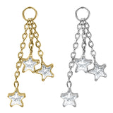 Titanium Trilogy Jewelled Star Charm