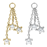 Titanium Trilogy Jewelled Star Charm