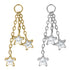 Titanium Trilogy Jewelled Star Charm